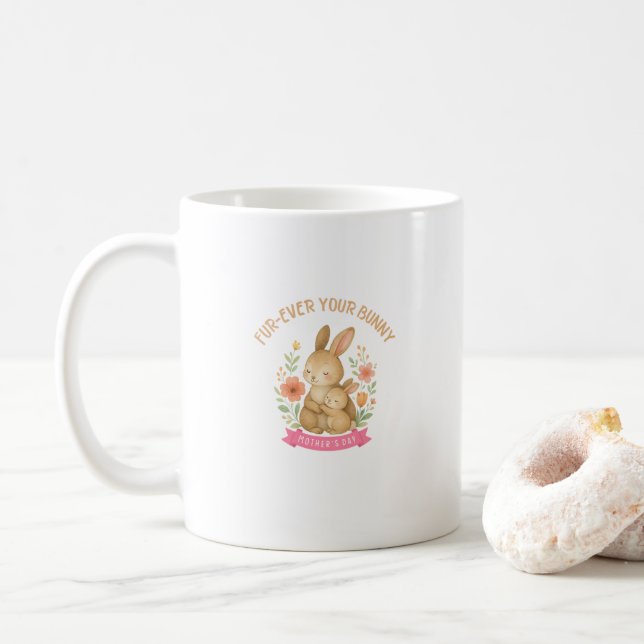 Mug Cute Bunny Mother's Day  (Avec donut)