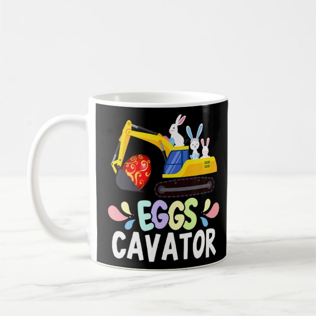 Mug Cute Bunny Pâques Chasse Oeufs Cavateur Pâques Ki (Gauche)