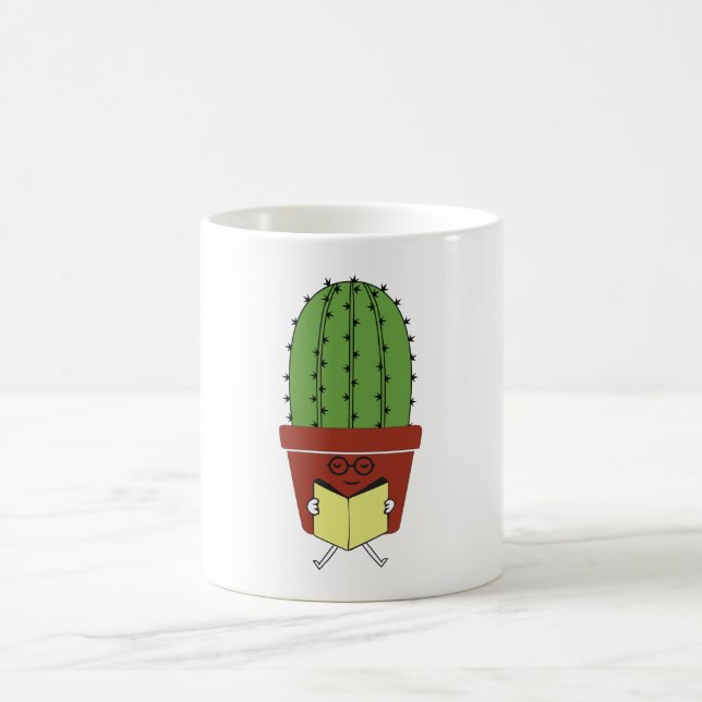 Mug Cute Cactus Lecture De Livres Funny Book Lover Rea (Centre)