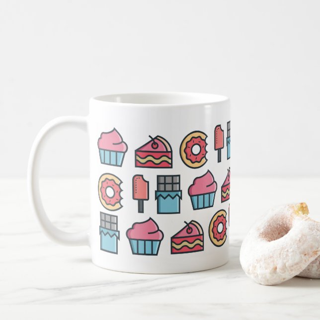 Mug Cute Cakes and Desserts (Avec donut)