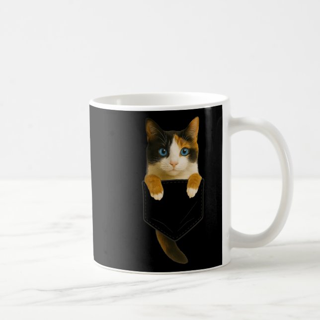 Mug Cute Calico Cat Cket Drôle Chat Maman Chat Papa Ch (Droite)
