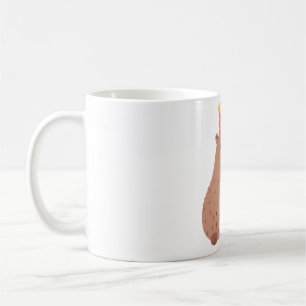 Mug Cute Capybara Et Cake Anniversaire