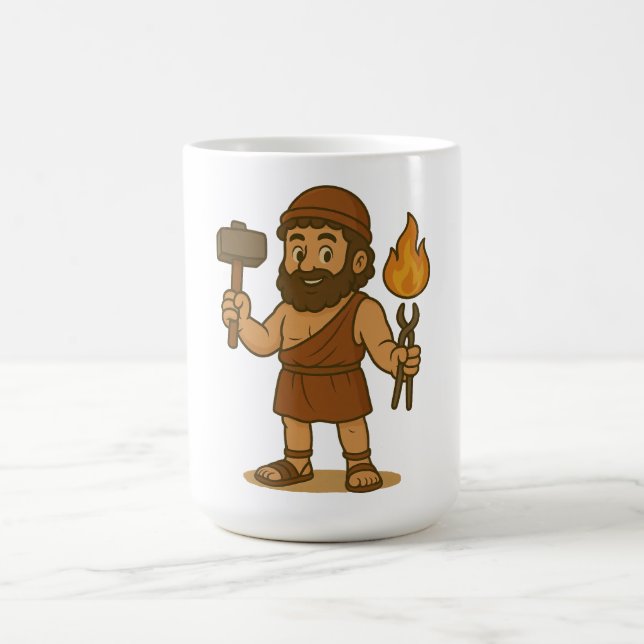 Mug Cute Cartoon Hermes Greek Mythology (Centre)