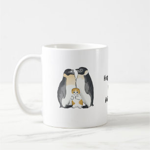 Mug Cute Cat and Penguin, Pour Amoureux des chats