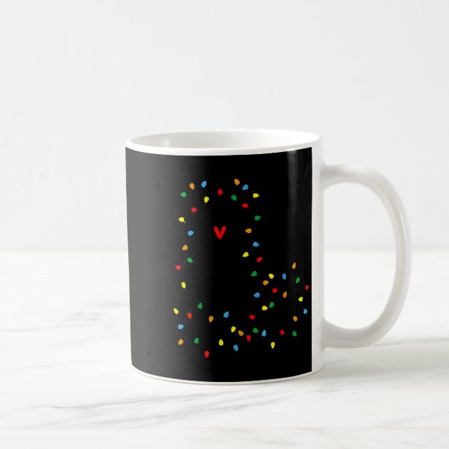 Mug Cute Cat Christmas Light Graphic Cat Black Mom Lov (Droite)