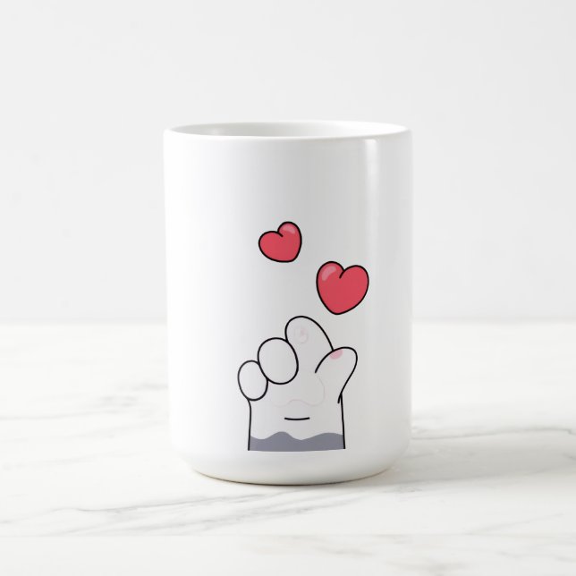 Mug Cute Cat Paw Love  (Centre)