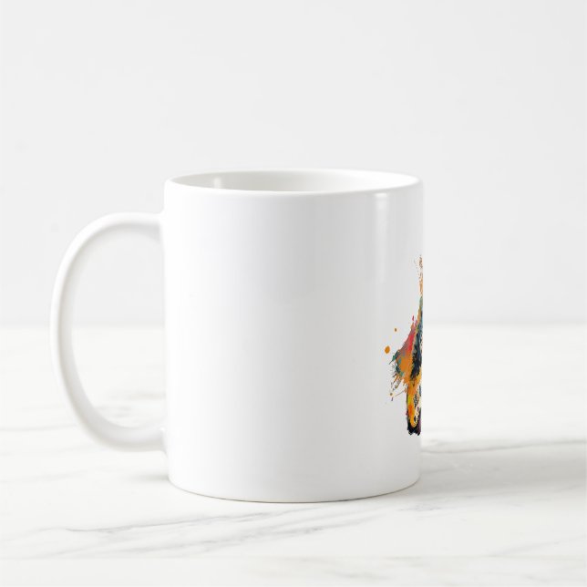 Mug cute cat rocks tar design  (Gauche)