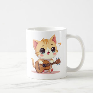 Mug Cute Cat's Ukulele Moment