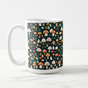 Mug Cute champignons feuille cottage design