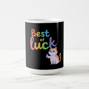 Mug Cute Chat Best of Luck : Étendre Fun et Feline Bon