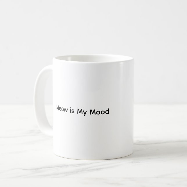 Mug Cute Chat Confortablement Parle Doucement (Devant gauche)