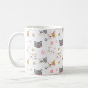 Mug Cute chat face chats souriants motif
