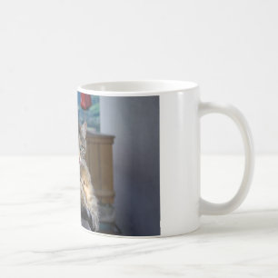 Mug Cute Chat Interrompu En Grooming