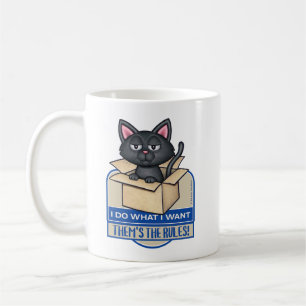 Mug Cute Chat Noir Je Fais Ce Que Je Veux