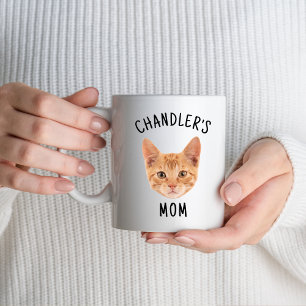 Mug Cute Chat Nom du visage Chat Maman Papa Aimants Pr