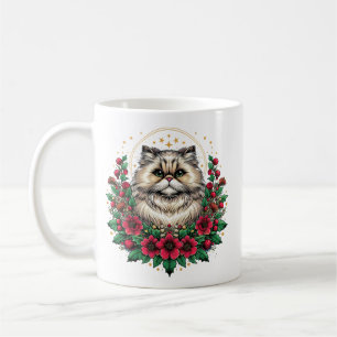 Mug Cute Chat Perse, Chatte Perse Floral