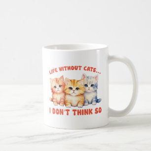 Mug Cute Chatons Colorés - Vie Sans Chats?