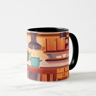 Mug Cute Chef Owl Cuisine en cuisine