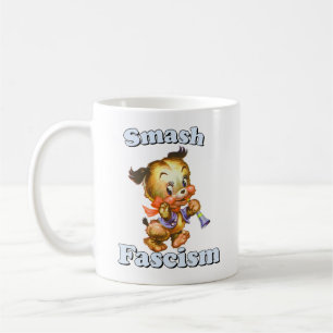 Mug Cute Chiot Rétro - Fascisme Smash