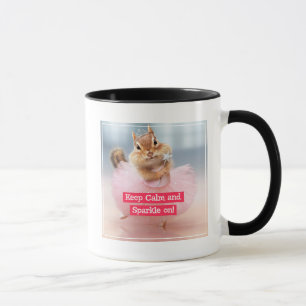 Mug Cute Chipmunk Ballerina en tutu au Dance Studio