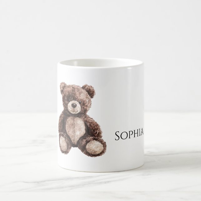 Mug Cute Chocolate Brown Teddy Bear (Centre)