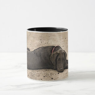 Mug Cute Chocolate Labrador Retriever Sur Forest Trail