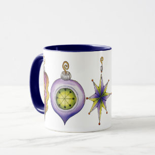 Mug Cute Christmas, Elegant and Fancy Glass Ornaments