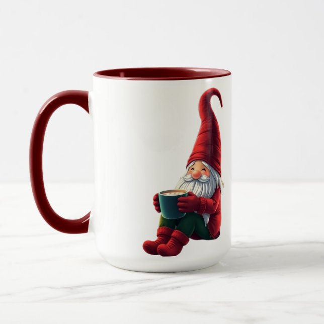 Mug Cute Christmas gnome (Gauche)