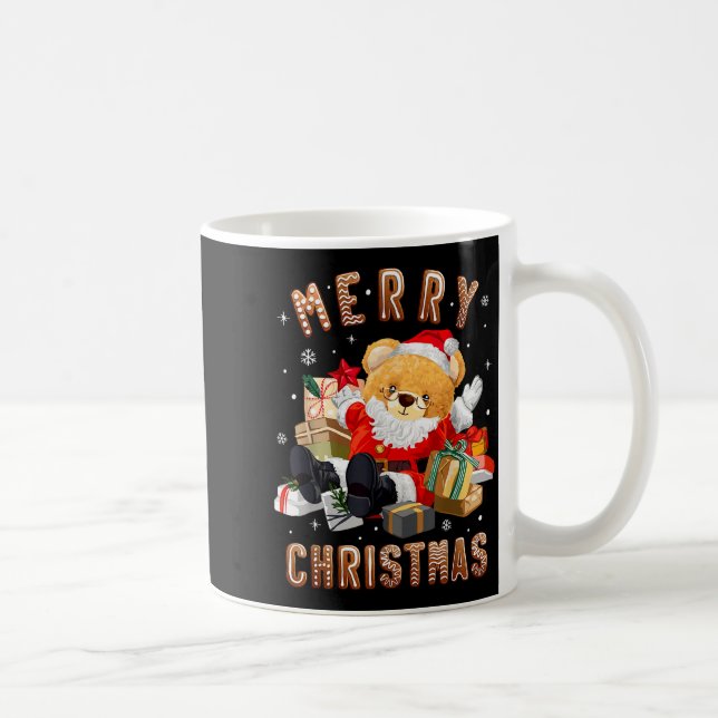 Mug Cute Christmas Teddy Bear Santa Claus  (Droite)