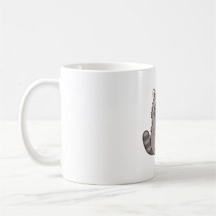 Mug Cute Chubby Raccoon Aime Manger Des Nouilles Ramen