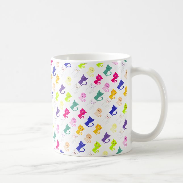 Mug Cute coloré drôle chats motif (Droite)
