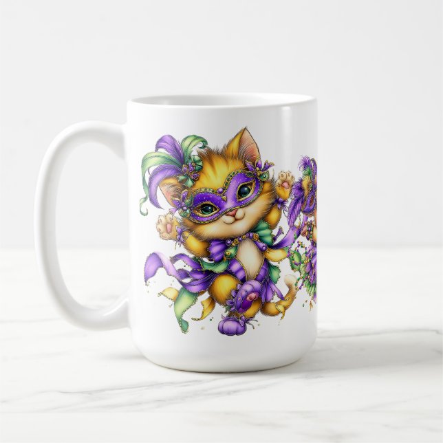 MUG CUTE COLORFUL MARDI GRAS ANIMALS (Gauche)