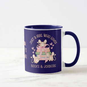 Mug Cute Coquette JUSTE UNE FILLE QUI AIME JERBOAS Blu