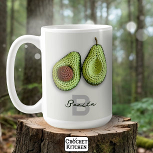 Mug Cute Cottagecore Crochet Avocado Nom