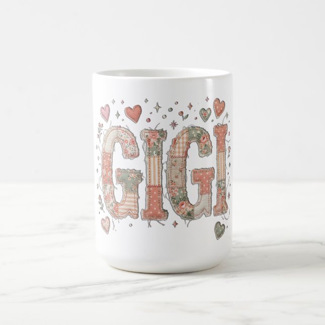 Mug Cute Country Patchwork Gigi (Centre)