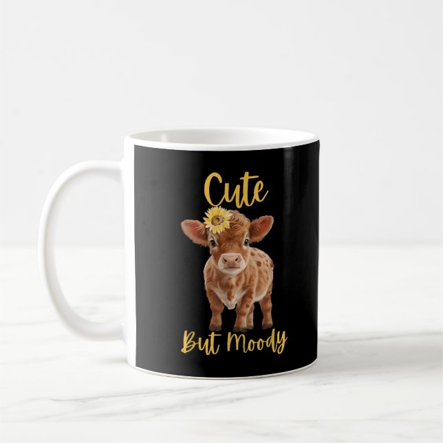 Mug Cute Cow-Moody Cow Amateurs de la ferme Cowgirl Ba (Gauche)