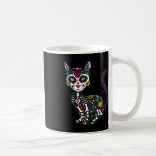 Mug Cute Crâne Sucre Mexicaine Chat Halloween Jour De