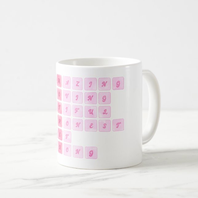 Mug Cute Crossword Fête des Mères  (Devant droit)