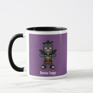 Mug Cute Crow Tengu Yokai - Folklore japonais