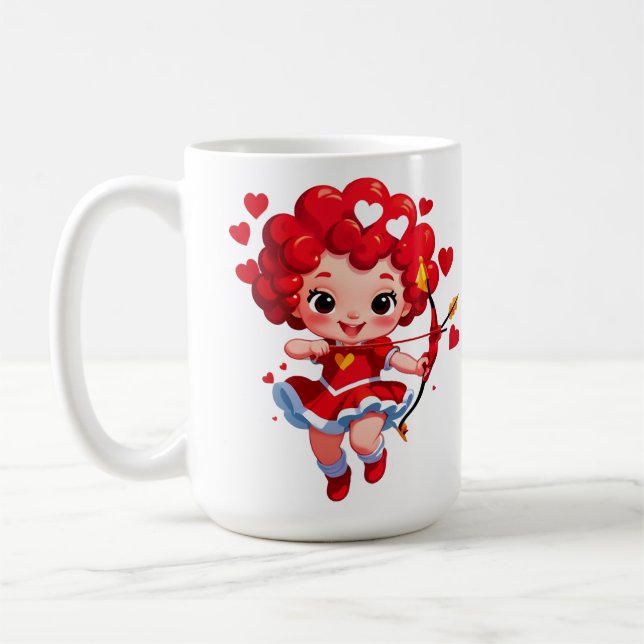 Mug Cute Cupid With Bow And Arrow (Gauche)
