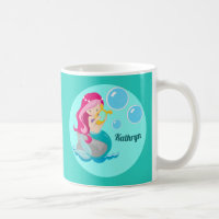 Cute Custom Mermaid Girl Turquoise