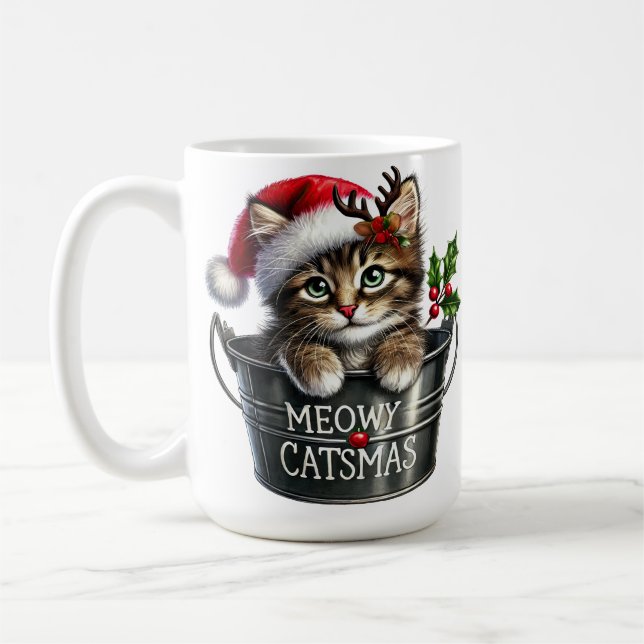MUG CUTE CUTE CUTE NOËL CUISINE DANS UNE COUPE TIN DE  (Gauche)