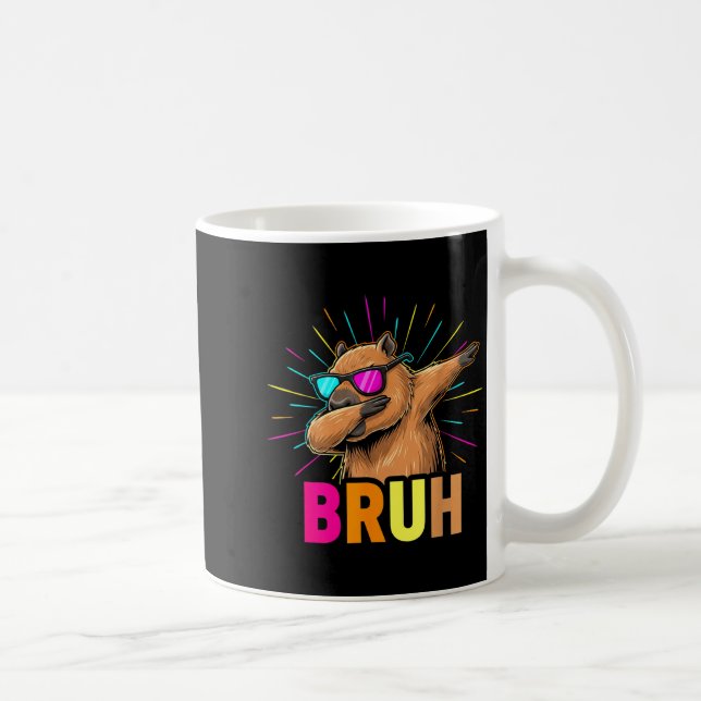 Mug Cute Dabbing Capybara Funny Animal Meme Capy Lover (Droite)
