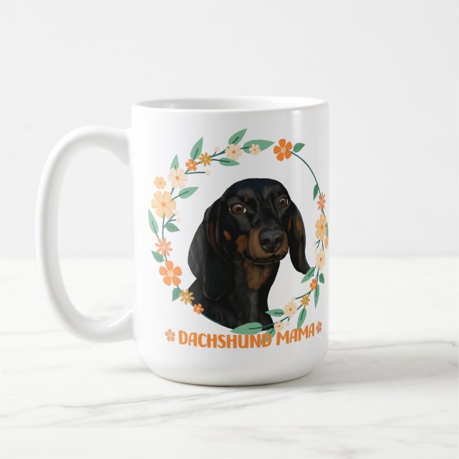 Mug Cute Dachshund - Dachshund Mama (Gauche)