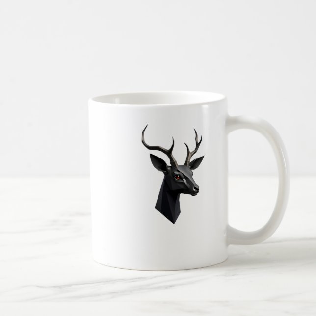 Mug Cute Deer Hear 3d - Animaux Monde Sticker (Droite)