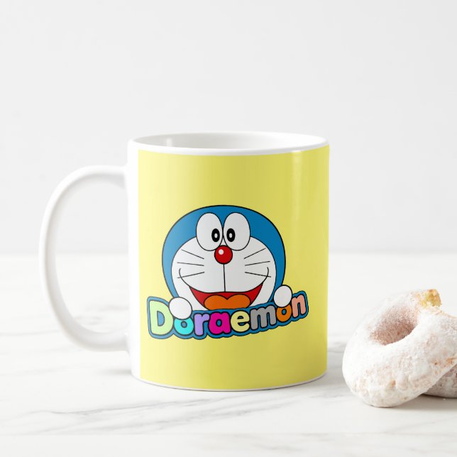 Mug Cute Doraemon Fanart (Avec donut)