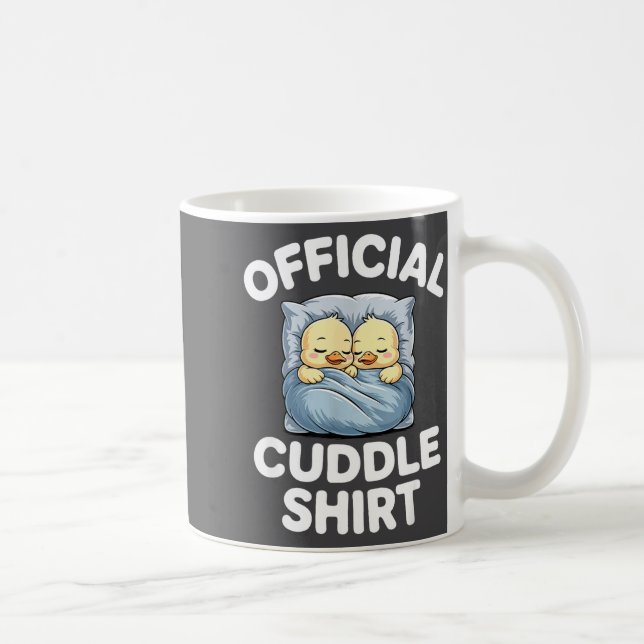 Mug Cute Duck Couple Snuggle Cuddle  (Droite)