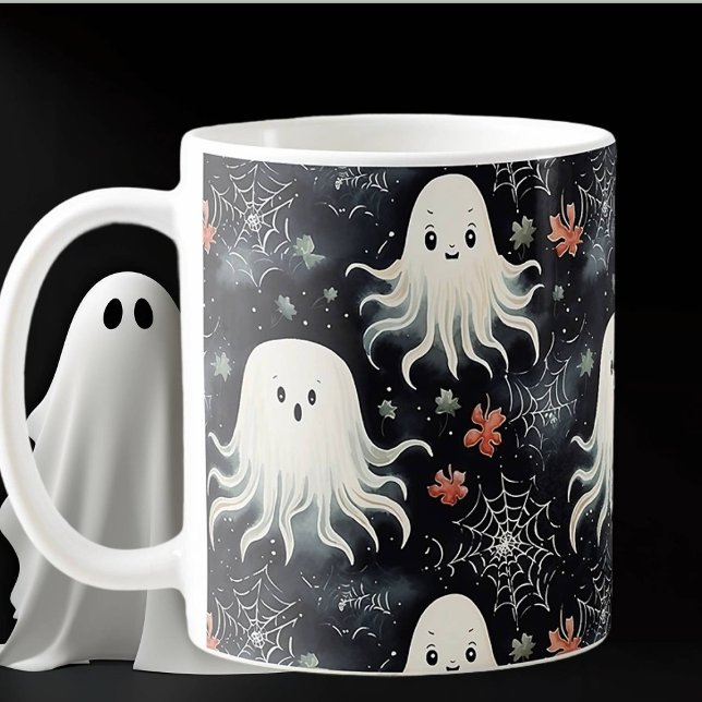 Mug Cute Éffrayant Halloween Fantômes Whimsical Flotta (Créateur téléchargé)