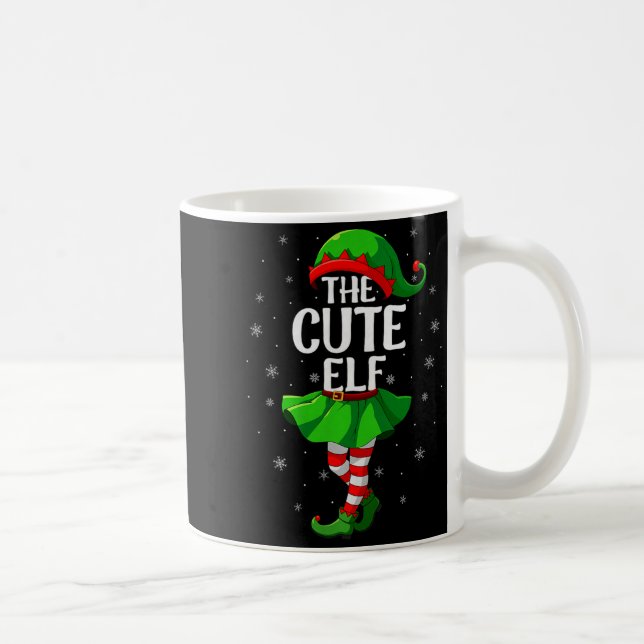 Mug Cute Elf Christmas Girls Women Elf Squad Xmas Fami (Droite)