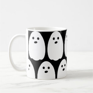 Mug Cute Fantôme noir et blanc